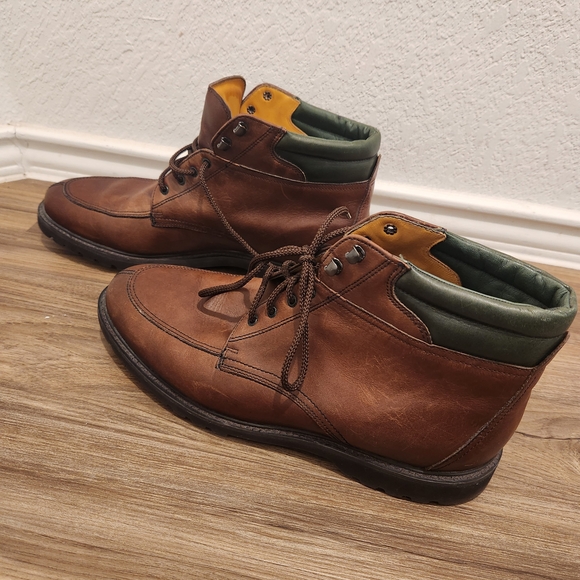 Men\'s Brown Leather Lace-Up Ankle Boots main image 4